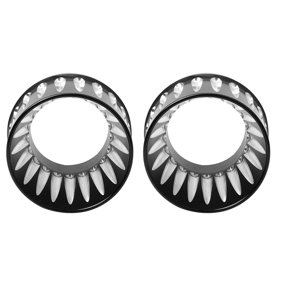 Motorcycle 4.4" Slip On Exhaust Mufflers Tips End Caps For Harley Touring CVO Street Road Electra Glide Road King FLHR 1995-2023