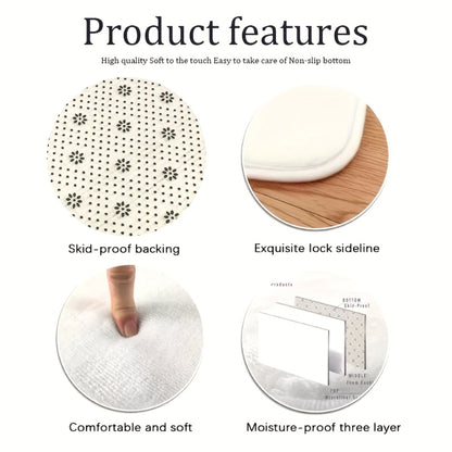 VIKAMA Merry Christmas Welcome Home Rug Suitable for Bedrooms, Hallways and Entrances Soft and Comfortable Doormat Home Decor