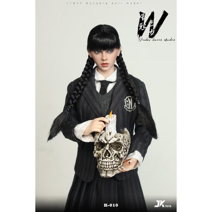 Boneco de Ação HIPLAY JKTOYS Shadow Raven Maiden Wednesday K-010 1/6