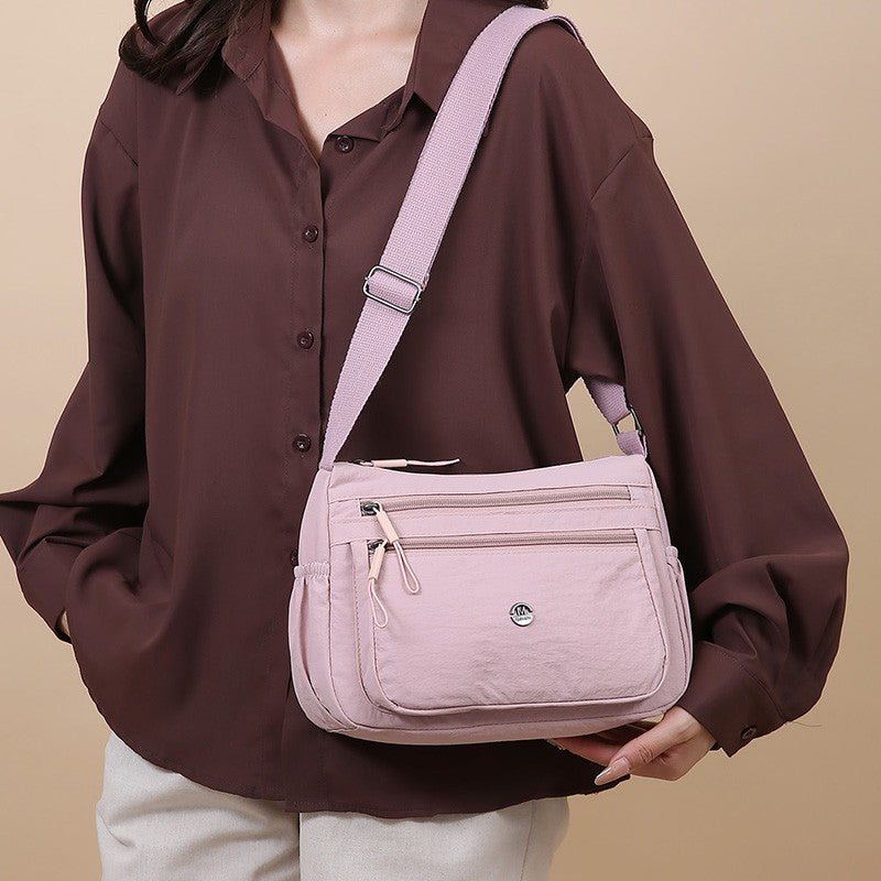 2025 Women's Crossbody Bag Lightweight Waterproof Nylon Shoulder Bag Multi-pocket Fashion Handbag for Women Casual Purse