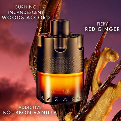 Azzaro The Most Wanted Parfum Eau de Parfum, Perfume Amadeirado Especiado para Homens 100ml, Spray com Feromônios, Aroma Masculino de Longa Duração