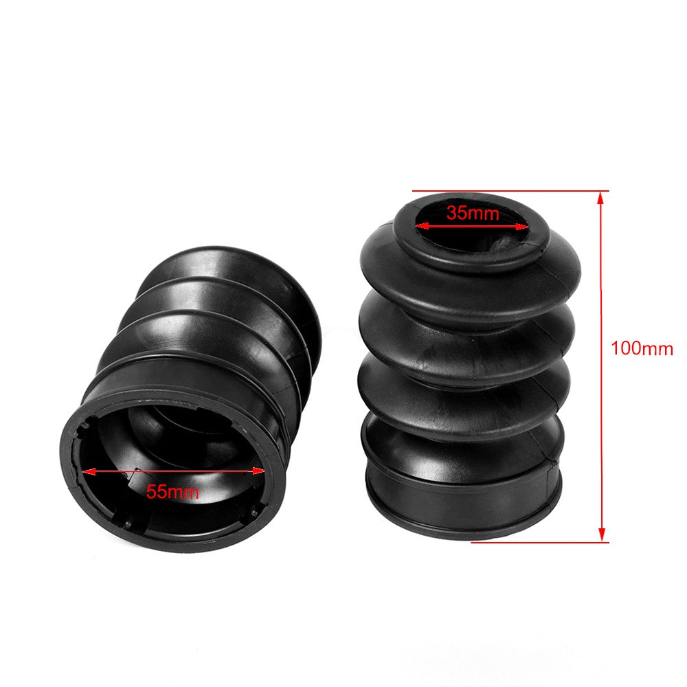 Motorcycle Gaiters Gators Boots 2Pcs Rubber Fork Dust Cover For Harley for Sportster for Dyna FX XL 883 Accessories