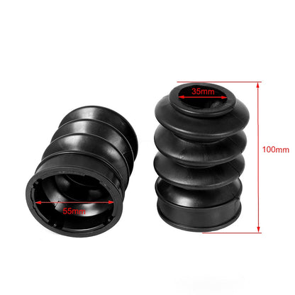 Motorcycle Gaiters Gators Boots 2Pcs Rubber Fork Dust Cover For Harley for Sportster for Dyna FX XL 883 Accessories