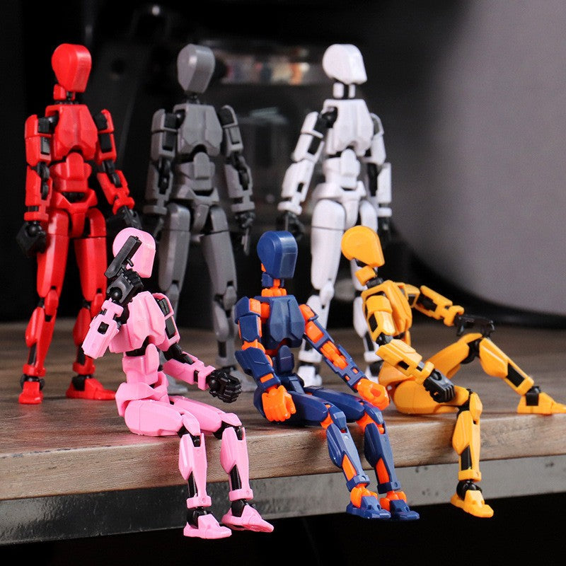 Titan Action Figure Robô Multifuncional Articulado com Múltiplas Juntas que se Transforma, Boneco Manequim Impresso em 3D, Brinquedo Ornamento para Crianças e Adultos, Presentes