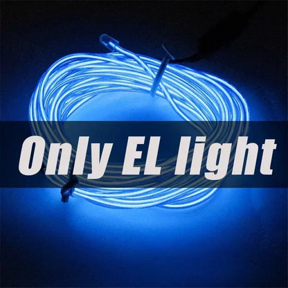 1M/3M/5M Flexible Neon Light Ball Dress Decoration Light EL Luminous Cable Party DIY Atmosphere Light Waterproof LED Strip