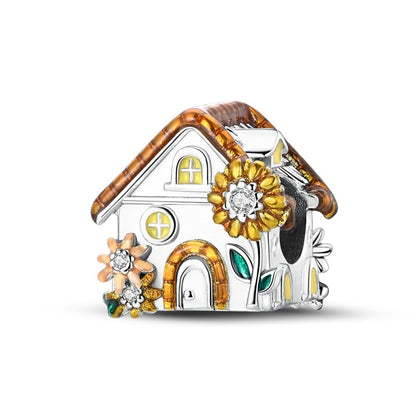 Pingente Charm Libélula Tema Primavera Prata Esterlina 925 Borboleta Flor Pendente Compatível com Bracelete Colar Joias DIY