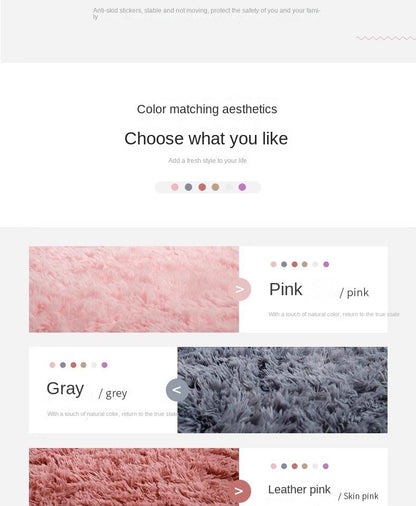 Tie-Dye Oval Living Room Rug Comfortable Soft Home Decor Floor Cushion Sofa Eend Table Bedroom Fluffy Non-Slip Plush Bed Rug