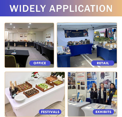 Wedding Spandex Table Cloth Cover Rectangular One Side Open Hotel Banquet Birthday Party Show Decoration Nice Look Design