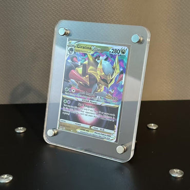 Expositor de acrílico transparente de 1-12 compartimentos Protetor à prova de poeira Porta-retratos para cartas TCG de Pokémon NARUTO One Piece