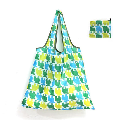 Reusable Shopping Large Bag Foldable Eco Tote With Pouch For Grocery Gym Office Supplies Beach Gear School Toys Storage Bags