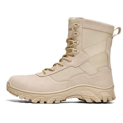 Botas impermeáveis de alta qualidade para homens grandes para caminhadas e treinamento em campo de batalha ao ar livre no outono de 2025