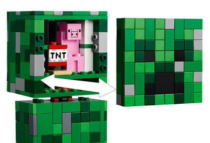 LEGO® Minecraft® The Creeper™ 21276 Minifigura de Creeper e um Brinquedo de TNT Montável de Presente para Crianças a Partir de 10 Anos 665 Peças