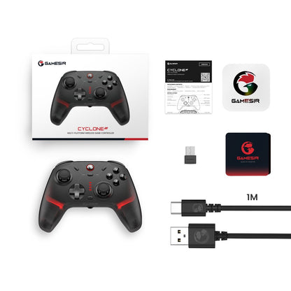 New Gamesir Cyclone 2 Wireless Controller with  Hall effect Controller for PC Steam Switch ios Andrioid Optional base