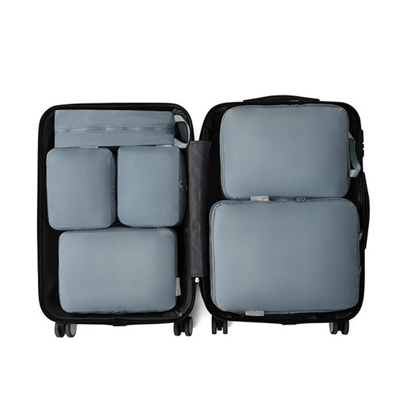 6Pcs Travel Compression Packing Cubes Bag Waterproof Handheld Clothe Separation Storage Bag Portable Suitcase Clothes Organizers