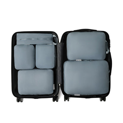 6Pcs Travel Compression Packing Cubes Bag Waterproof Handheld Clothe Separation Storage Bag Portable Suitcase Clothes Organizers