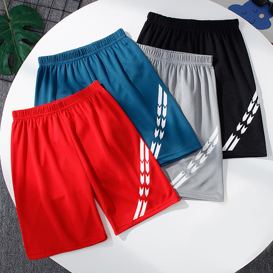1/4 Piece Children's Fashion Printing Quick-drying Breathable Shorts Boy Running Basketball Football Joker 5 Pants Student Beach