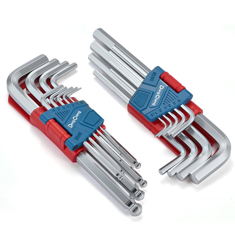 Allen Key Sets 9 PCS Hexagon Spanner Portable Hex Wrench Screwdrivers Torx key/Flat head/Ball head Hand Tools for Car Repair