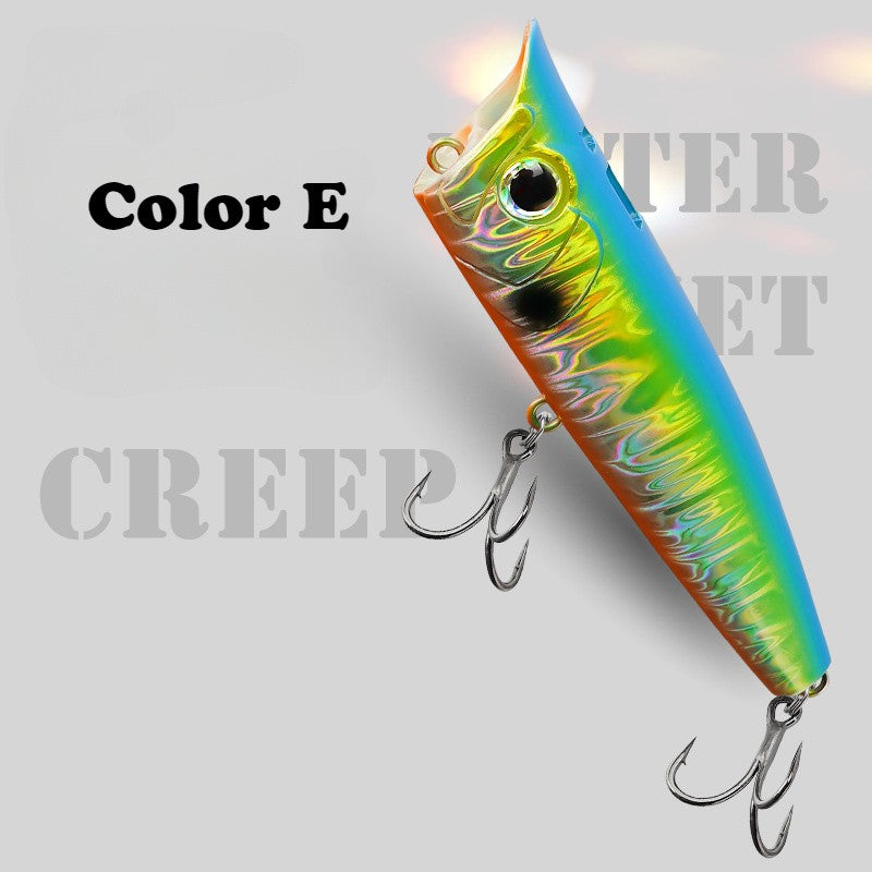 1unid/5unid Poppers Topwater 9g 14.5g 18g Floating Rock pop Iscas Artificiais Rígidas para Pesca de Black Bass, Perca e Lúcio