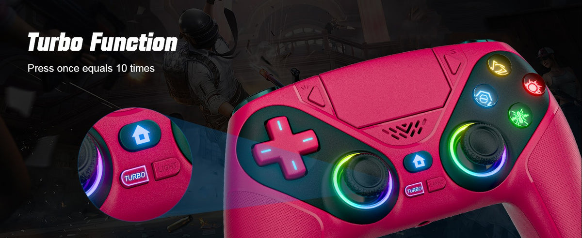 RGB Wireless Gamepad,For Playstation 5/PS5 Controller,With Turbo Dual Sense Vibrate Programming 3D Gaming Controller Console