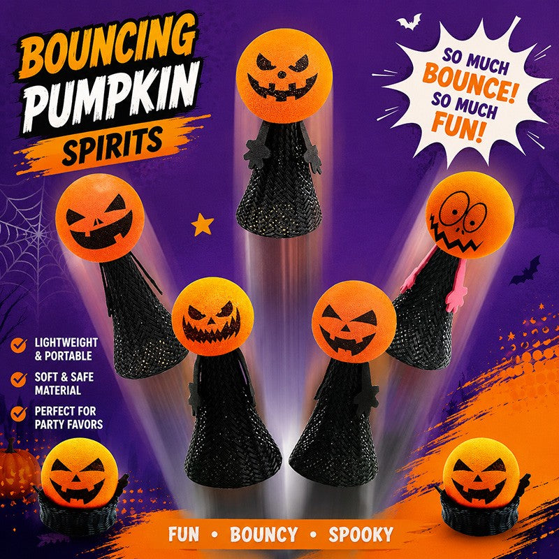 Halloween Antistress Bounce Pumpkin Figure Ornament Party Favors Halloween Decorations 2026 Day of The Dead Gifts