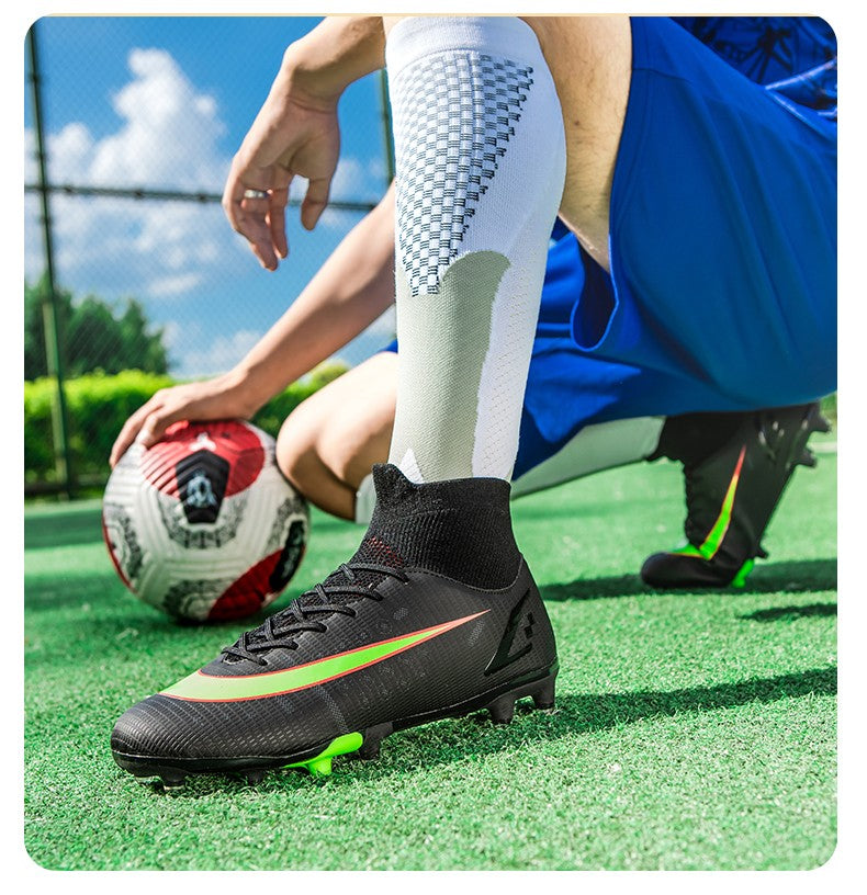 TF/FG Soccer Sneakers Youth Professional Training Football Boots Men Outdoor Lawn Non-Slip Soccer Shoes Hot Sale Soccer Cleats