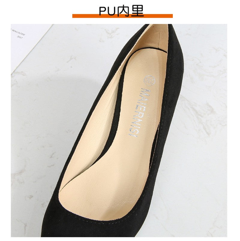 European American Fashionable Pointed High Heels Women With Rhinestone Bows Shallow Mouth Mid-Heeled Single Shoes Silk Satin