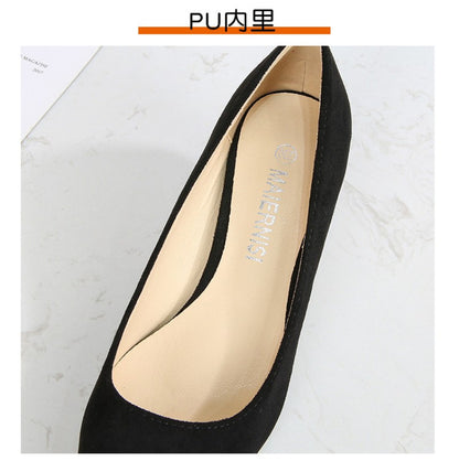 European American Fashionable Pointed High Heels Women With Rhinestone Bows Shallow Mouth Mid-Heeled Single Shoes Silk Satin