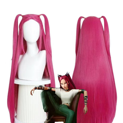 Kpop Rumi Roxo Peruca Cosplay Halloween