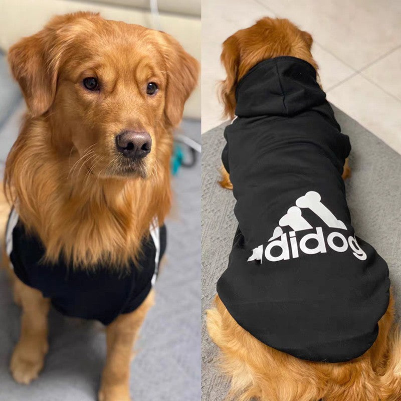 XS-9XL Roupa para Cachorro Adidog para Cães Pequenos Médios Grandes Moletom com Capuz de Algodão Quente Mais Vendido Jaqueta de Duas Pernas para Animais de Estimação