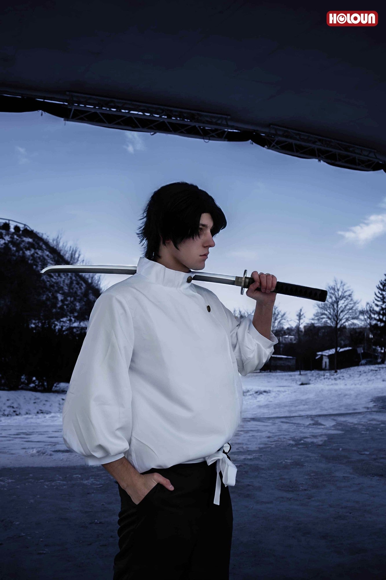 HOLOUN Anime Itadori Yuji  Yuta Okkotsu Cosplay Costume Wig Jacket Pants Upgraded version Halloween Christmas Convention Gift
