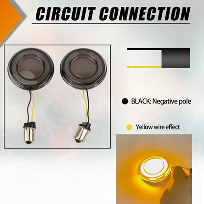 Seta de LED para Moto Estilo Bala 1156 1157 Indicador de Freio para Harley Dyna Touring Street Glide Road King Rider FXLRST