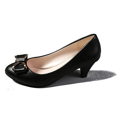 Spring Autumn New Women's Shoes Fashion Professional High Heels Black Red Shallow Mouth Comfortable Work Shoes