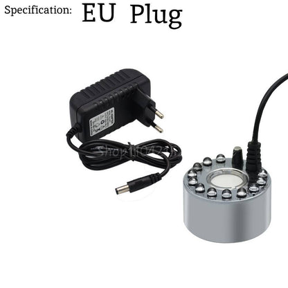 Ultrasonic Mist Maker Fogger Halloween Atomizer LED Pumpkin Light Water Fountain Pond Fog Machine for Halloween Party Decoration