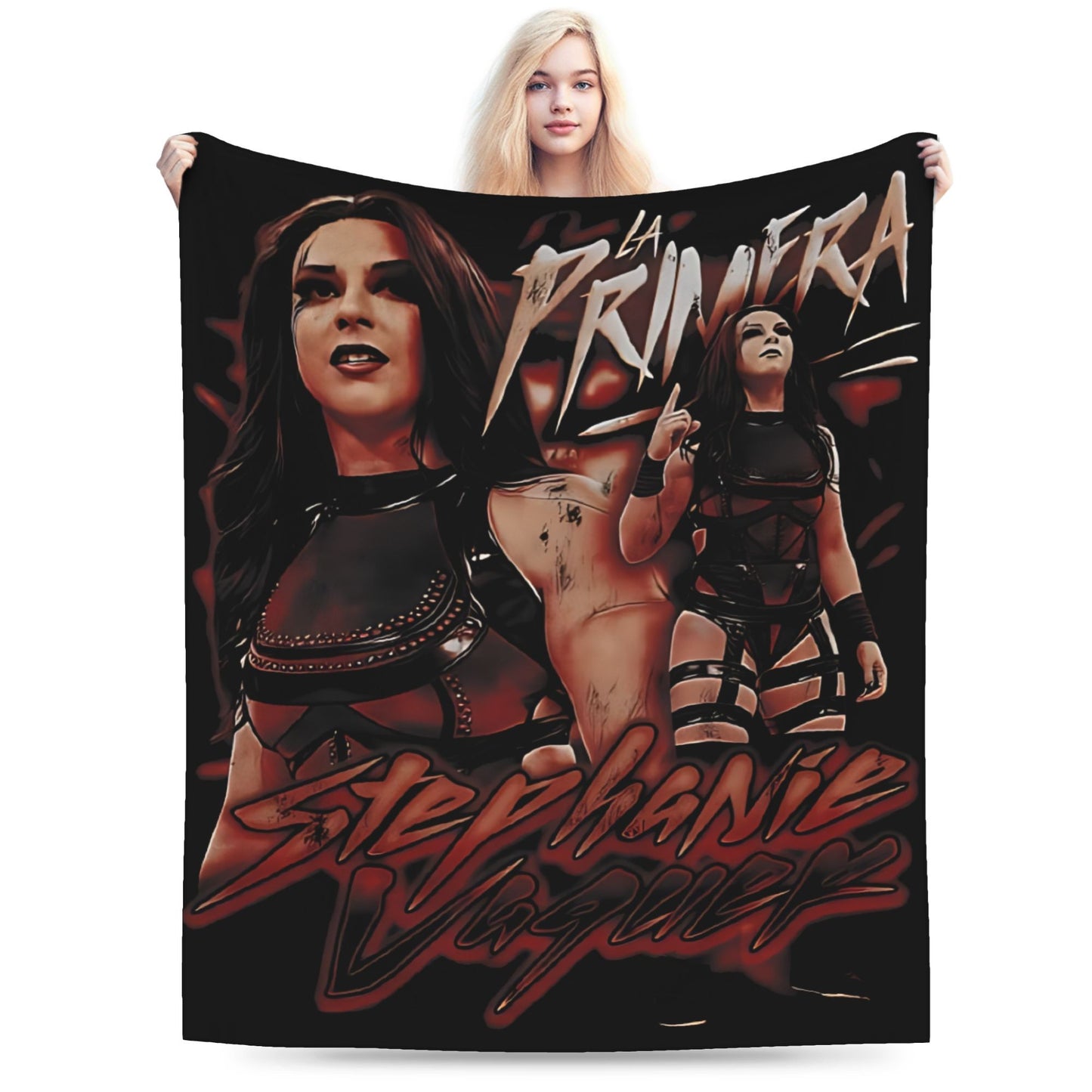 Stephanie Vaquer Wrestler Merch Blanket Soft Velvet  Throw Blanket Relax Bedspread