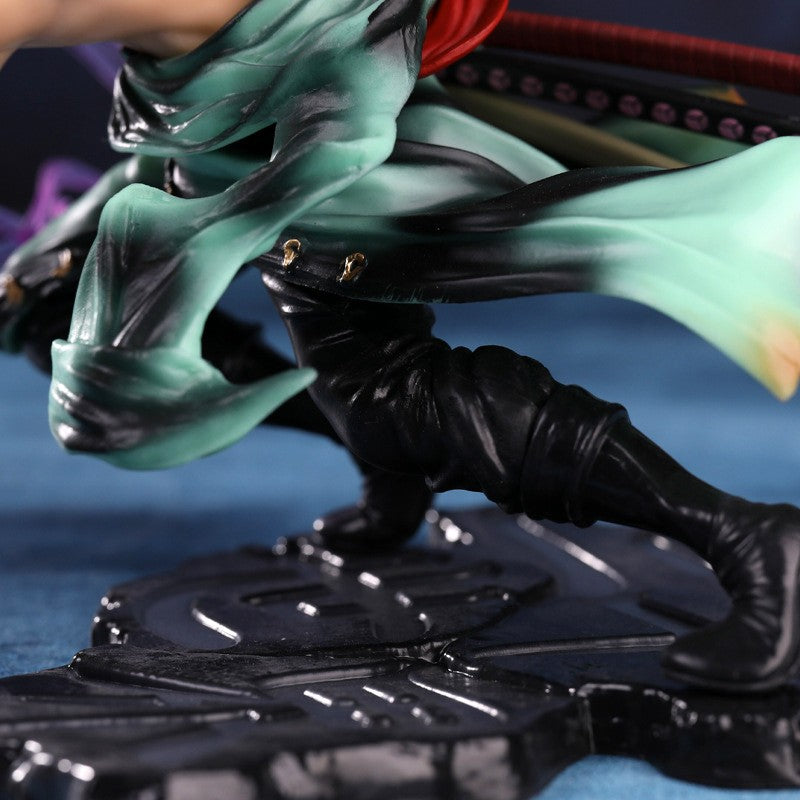 One Piece 10CM Bonecos de Anime GK Roronoa Zoro Três Espadas Sa-maximum PVC Bonecos Colecionáveis de Ação Presentes Infantis