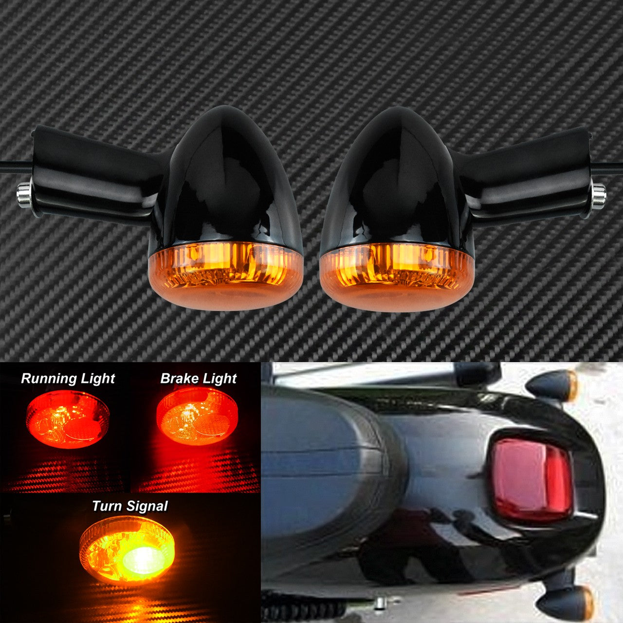 Luz Indicadora Traseira de LED Sinais de Curva de Moto Freio Luzes Traseiras para Harley Sportster XL883 XL1200 Iron 883 48 1992 em Diante
