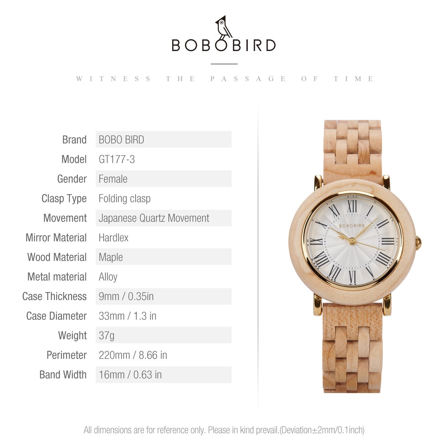 BOBO BIRD Women’s Custom Wooden Watch – Eco-Friendly Personalized Gift Quartz Wristwatch with Engraving Option Dropshipping