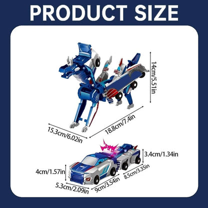 Unicorn Transformer: Brinquedo Carro Mágico de Transformação Super Combinação 2 em 1 Carro Magnético de Colisão que Transforma Brinquedo DIY para Crianças