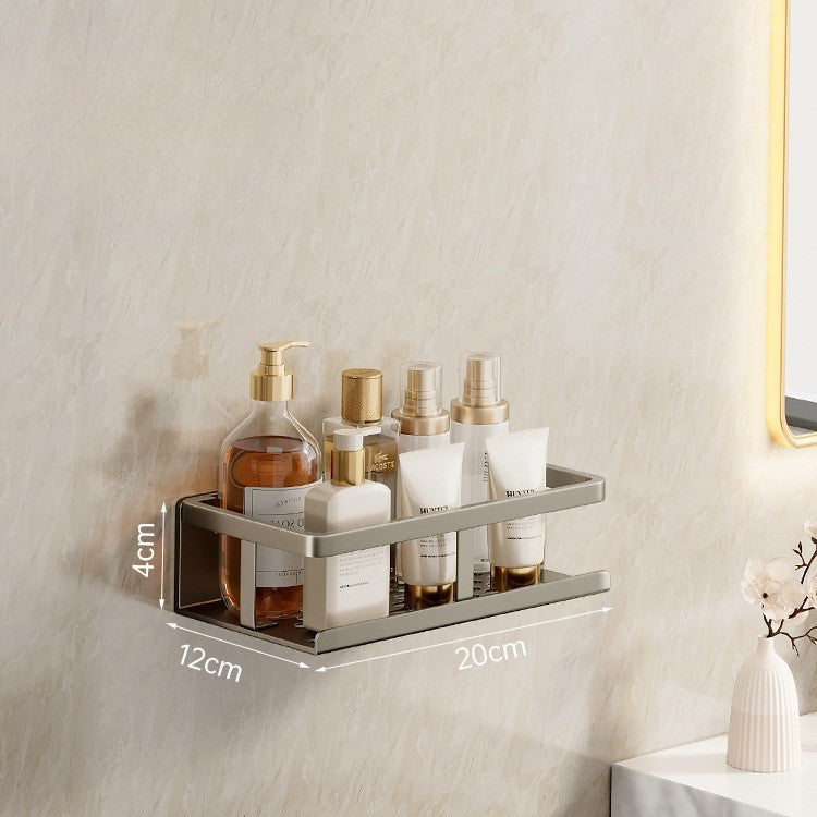 Toilet storage rack, non perforated washbasin, light luxury bathroom, wall mounted toilet, toilet wall storage rack