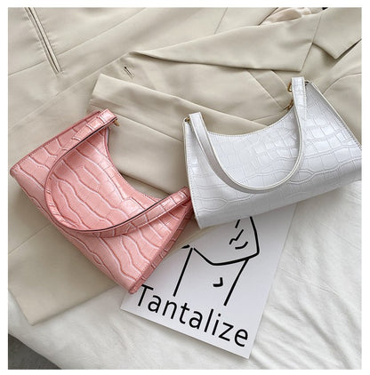 Fashion Exquisite Shopping Bag Retro Casual Women Totes Shoulder Bags Female Leather Solid Color Chain Handbag for Women 2024