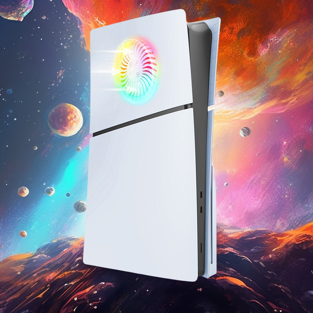 Faceplate with Cooling Vent for Playstation 5 Slim Disc Digital Edition PS5 Slim Console Face Plates Cover ABS Replacement Shell