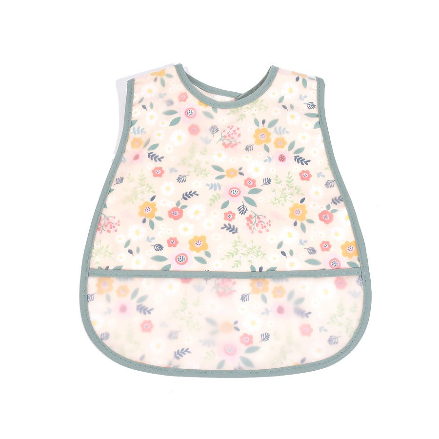 High Quality Cartoon Pattern EVA Waterproof Pocket Lunch Feeding Bibs Adjustable Baby Bibs Cute Child Baby Apron Kids Burp Cloth