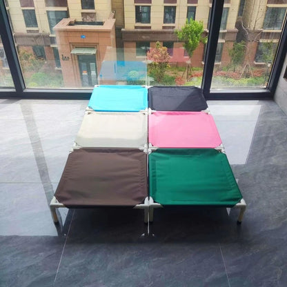 Cama de Acampamento para Animais de Estimação Cama Elevada para Cães Cama Dobrável para Acampamento de Filhotes Casa para Gatos Portátil Removível Lavável Camas para Filhotes Rede para Cães