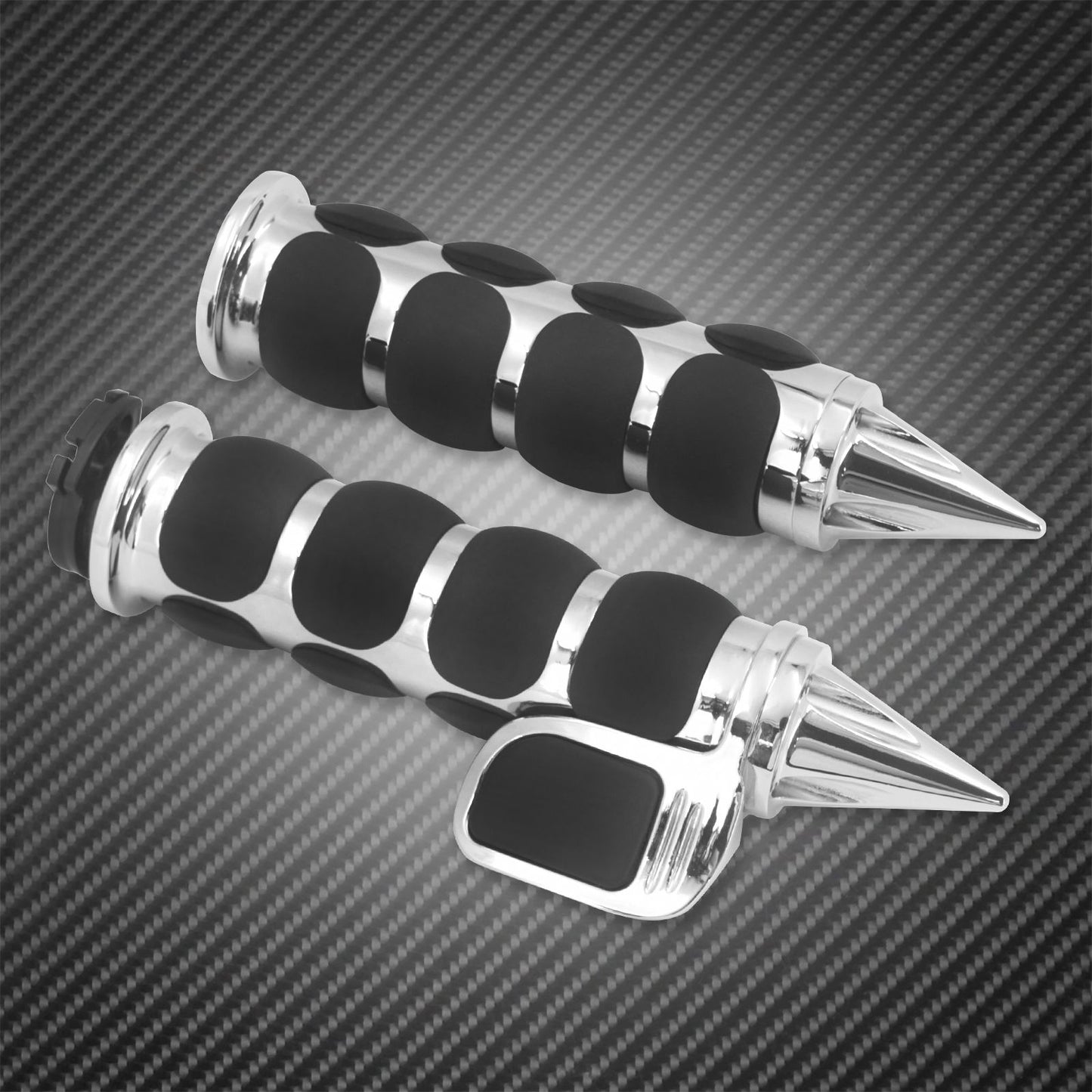 Manoplas de Guidão de Moto 1" 25mm Universal Para Harley Sportster XL1200 Touring Street Glide FLHR Dyna FXDL FLS