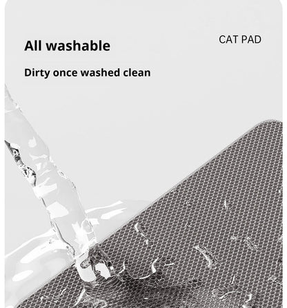 Tapete higiênico para gatos 60CMX90CM à prova d'água, camada dupla, para caixa de areia, tapete para gatos, tapete lavável e antiderrapante, para limpeza de animais de estimação