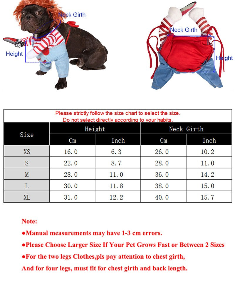 Roupa Engraçada Para Gatos, Trajes de Cosplay de Halloween Para Cães Pequenos e Médios, Gatos, Macacões Criativos Para Festas de Animais de Estimação, Casaco Macio e Quente Para Gatos
