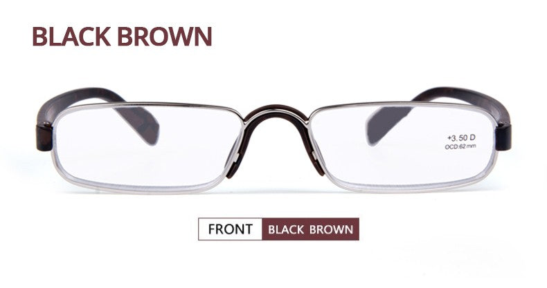 Guanhao Transparent Optical Reading Glasses Man Clear Women Presbyopia Hyperopia Reading Glasses Frame Alloy Ultralight HD View