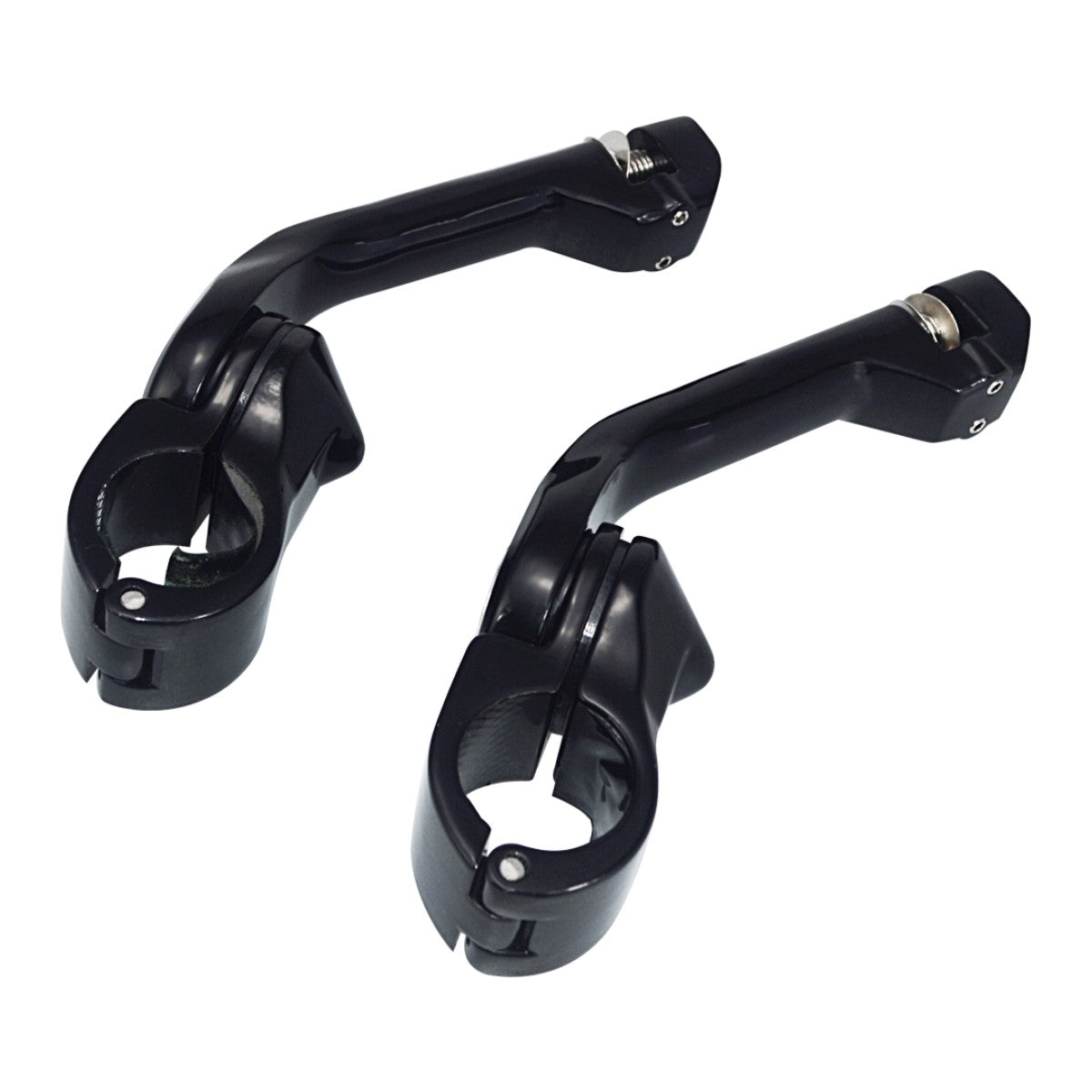 Kit de Suportes de Pedaleiras para Protetor de Motor de Motocicletas 1-1/4" Descanso de Pé para Harley Honda Davidson Road King Sportster Fat Boy Electra Glide
