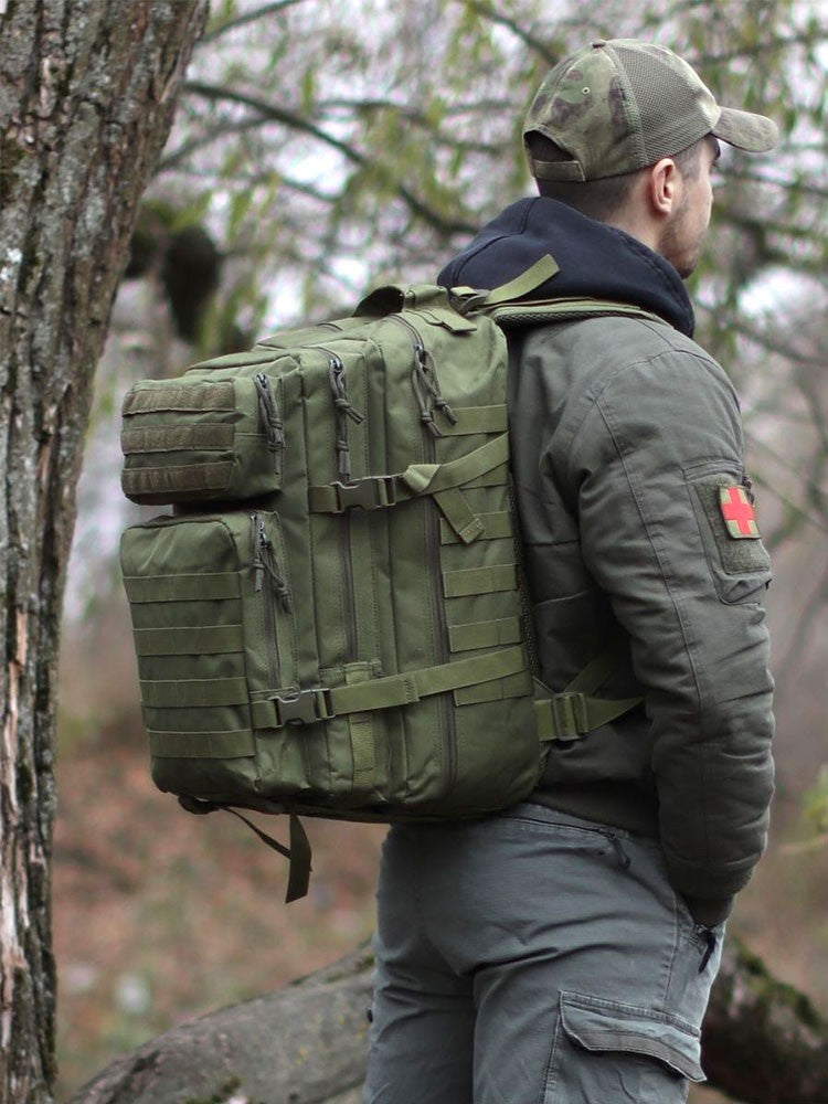Bolsas Esportivas Multiuso ao Ar Livre 50L Mochila Tática Masculina de Viagem Grande Capacidade Mochilas Masculinas Impermeáveis