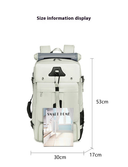 55L Large Capacity Travel Bag For Men 15.6 Inch Laptop Suitcase Backpack Multi-function Waterproof Backpack Outdoor Camping Bags